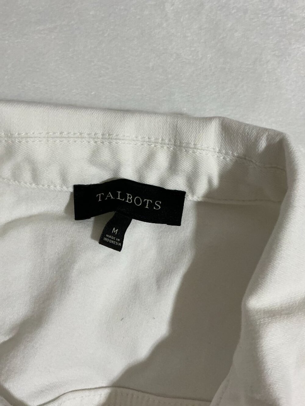 Talbots White Jean Jacket Size M - Picture 3 of 4